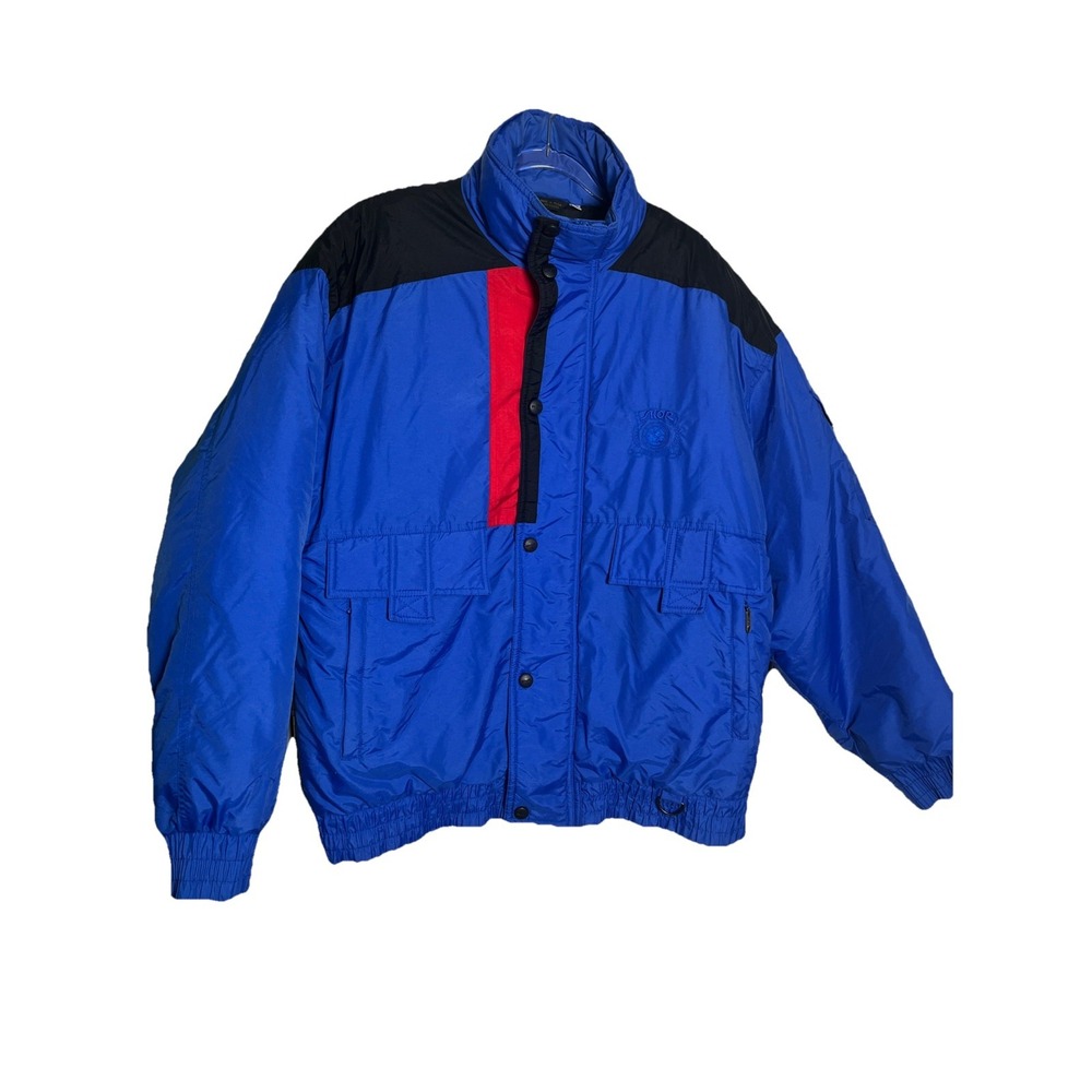Skor Vintage 90s Blue Ski Jacket Mens Size Large